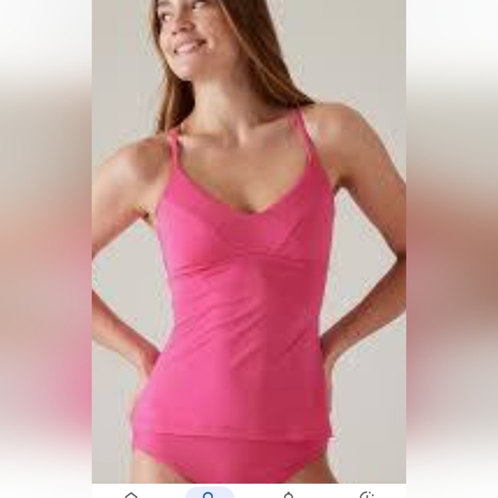 Women’s Pink Swim Tankini Top
